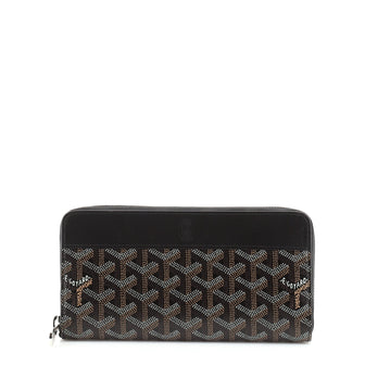 Goyard Matignon Zip Wallet Coated Canvas with Leather