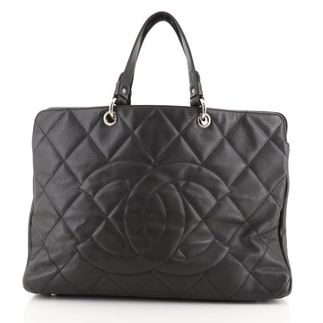 Chanel Timeless CC Soft Zip Tote Quilted Caviar XL