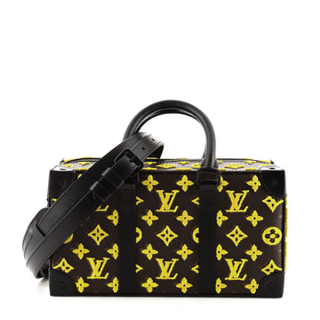 Louis Vuitton Trunk Speedy Monogram Tuffetage Canvas