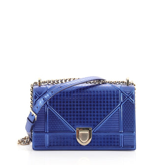 Christian Dior Diorama Flap Bag Cannage Embossed Calfskin Medium
