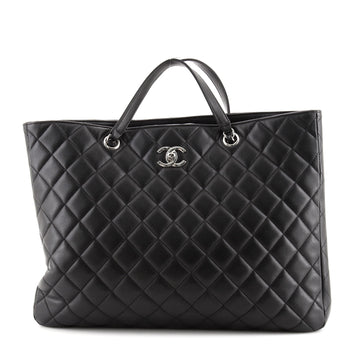 Chanel Classic CC Shopping Tote Quilted Calfskin Large