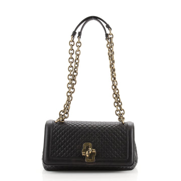 Bottega Veneta Olimpia Knot Flap Bag Quilted Calfskin Medium