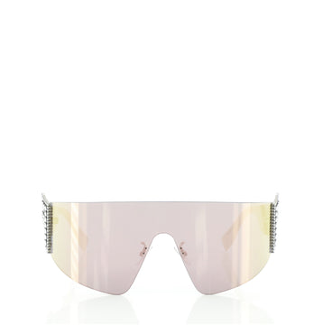 Fendi FFreedom Shield Sunglasses Acetate with Crystal Embellished Metal