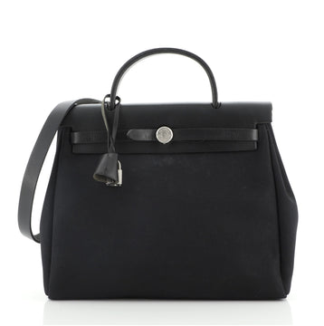Hermes Herbag Toile and Leather PM