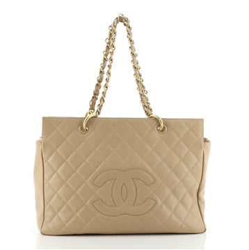 Chanel Grand Timeless Shopping Tote Quilted Caviar
