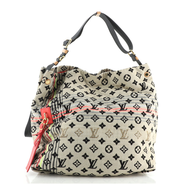 Louis Vuitton Cheche Bohemian Handbag Monogram Jacquard Neutral 63763235