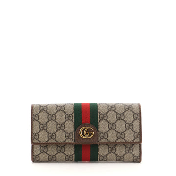 Gucci Ophidia Continental Wallet GG Coated Canvas
