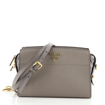 Prada Bibliotheque Crossbody Saffiano Leather
