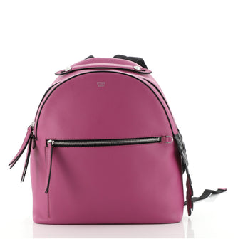 Fendi By The Way Backpack Leather with Embossed Crocodile Medium
