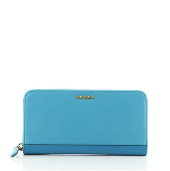 Prada Zip Around Wallet Saffiano Leather