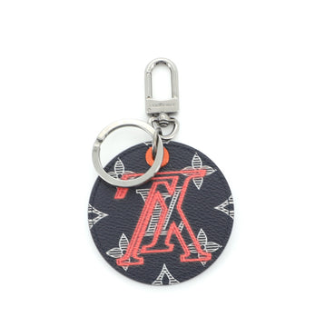 Louis Vuitton Round Illustre Keychain Limited Edition Upside Down Monogram Ink