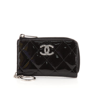 Chanel Brilliant Key Holder Quilted Patent