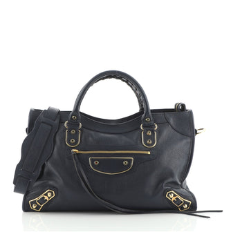 Balenciaga City Classic Metallic Edge Bag Leather Medium