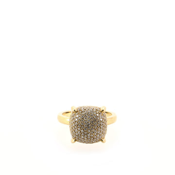 Tiffany & Co. Paloma Picasso Sugar Stacks Ring 18K Yellow Gold and Diamonds 12mm