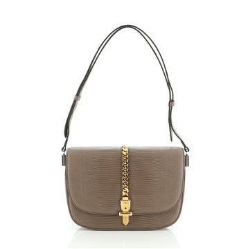 Gucci 1969 Sylvie Shoulder Bag Lizard Small