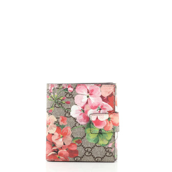 Gucci French Flap Wallet Blooms Print GG Coated Canvas