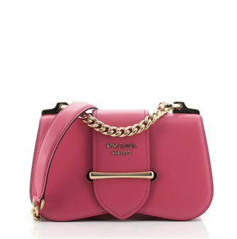 Prada Sidonie Chain Shoulder Bag City Calf Medium