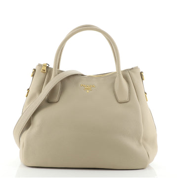 Prada Sacca 2 Manici Convertible Tote Vitello Daino Medium