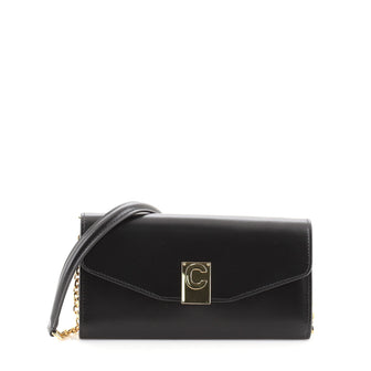 Celine C Wallet on Chain Leather