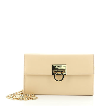 Salvatore Ferragamo Gancini Box Crossbody Bag Leather Small