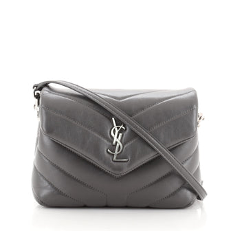 Saint Laurent LouLou Shoulder Bag Matelasse Chevron Leather Toy