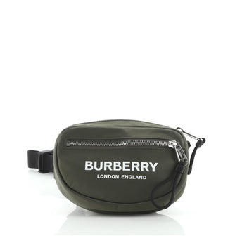 Burberry Logo Cannon Bum Bag Printed Nylon Small