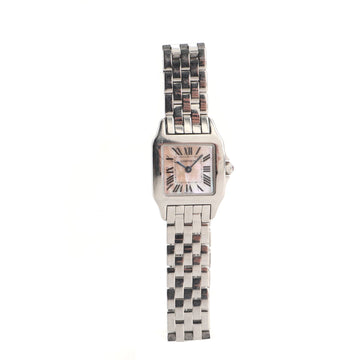 Cartier Santos Demoiselle Quartz Watch Stainless Steel with Mother of Pearl 20