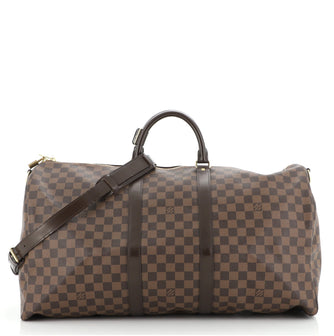 Louis Vuitton Keepall Bandouliere Bag Damier 55