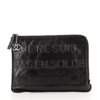 Chanel Feminine Pouch Crinkled Leather Medium