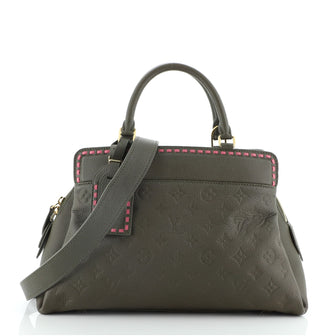 Louis Vuitton Vosges Handbag Whipstitch Monogram Empreinte Leather MM