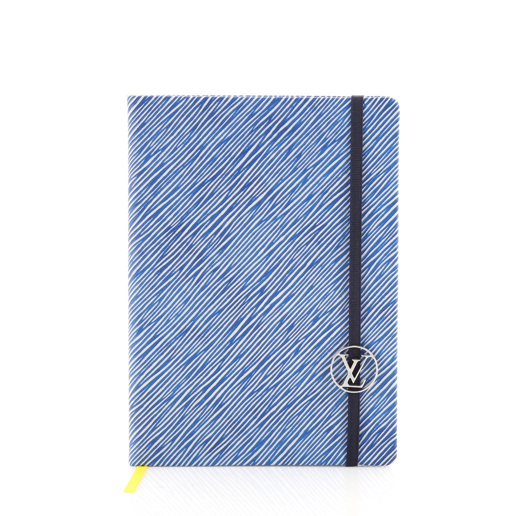 Louis Vuitton Gustave Notebook Epi Leather MM Blue 7108717