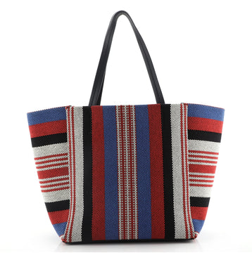 Celine Phantom Cabas Tote Woven Cotton Small