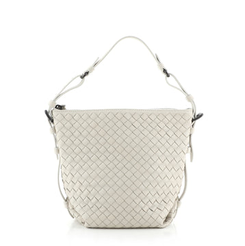 Bottega Veneta Zip Bucket Tote Intrecciato Nappa Small