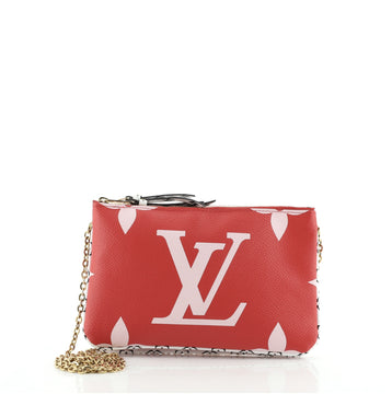 Louis Vuitton Double Zip Pochette Limited Edition Colored Monogram Giant