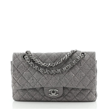 Chanel Classic Double Flap Bag Quilted Iridescent Fabric Medium