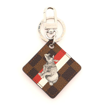 Louis Vuitton Square Illustre Keychain Limited Edition Chapman Savane Damier