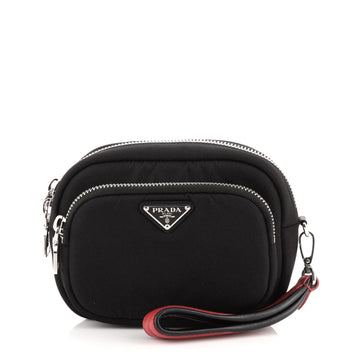 Prada Cargo Zip Pouch Nylon Small