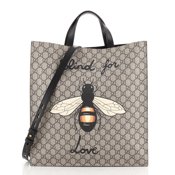Gucci Convertible Soft Open Tote Printed GG Coated Canvas Tall
