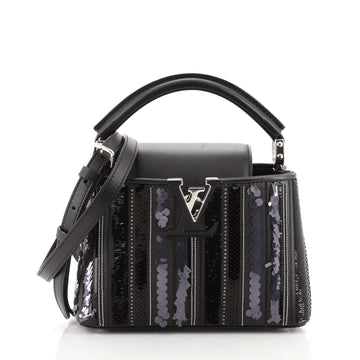 Louis Vuitton Capucines Bag Sequin and Beaded Leather Mini