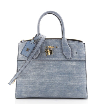 Louis Vuitton City Steamer Handbag Epi Leather MM