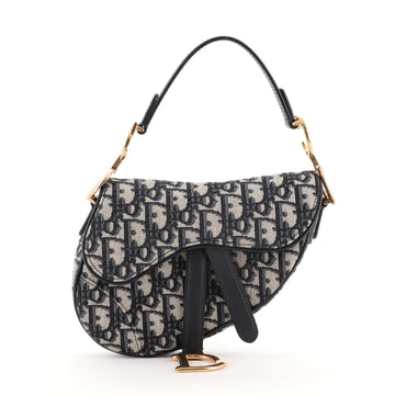 Christian Dior Saddle Handbag Oblique Canvas Mini