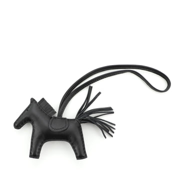 Hermes So Black GriGri Rodeo Bag Charm Leather PM