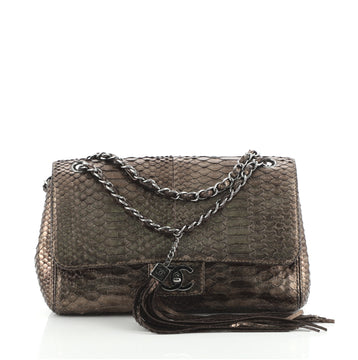 Chanel Soho Tassel Flap Bag Python Medium
