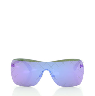 Chanel Runway Shield Sunglasses Acetate and Metal