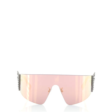 Fendi FFreedom Shield Sunglasses Acetate with Crystal Embellished Metal