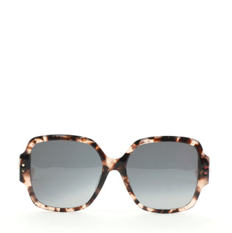 Christian Dior Lady Dior Studs 5 Rectangle Sunglasses Cannage Embossed Acetate