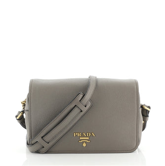 Prada Flap Zip Crossbody Bag Vitello Phenix Small