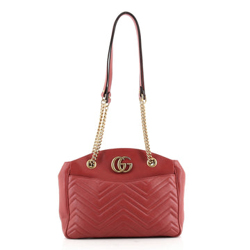 Gucci GG Marmont Chain Tote Matelasse Leather Medium