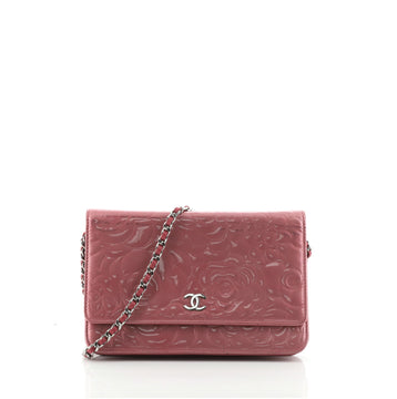 Chanel Wallet on Chain Camellia Goatskin