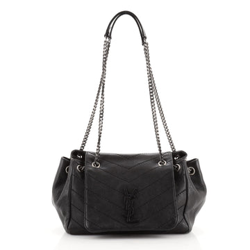Saint Laurent Nolita Satchel Matelasse Chevron Leather Small